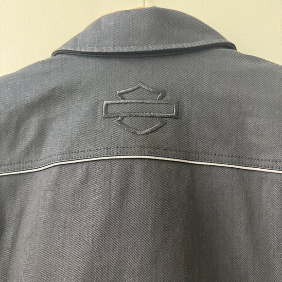 Harley-Davidson Women’s Trucker Motorcycle Riding Jacket Black SZ. MED- NWT - Picture 4 of 9